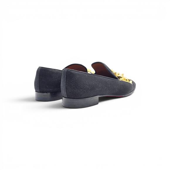 Christian Louboutin Love Met Men\'s Lurex Loafers Black Embellished EU 43 US 10 main image 6